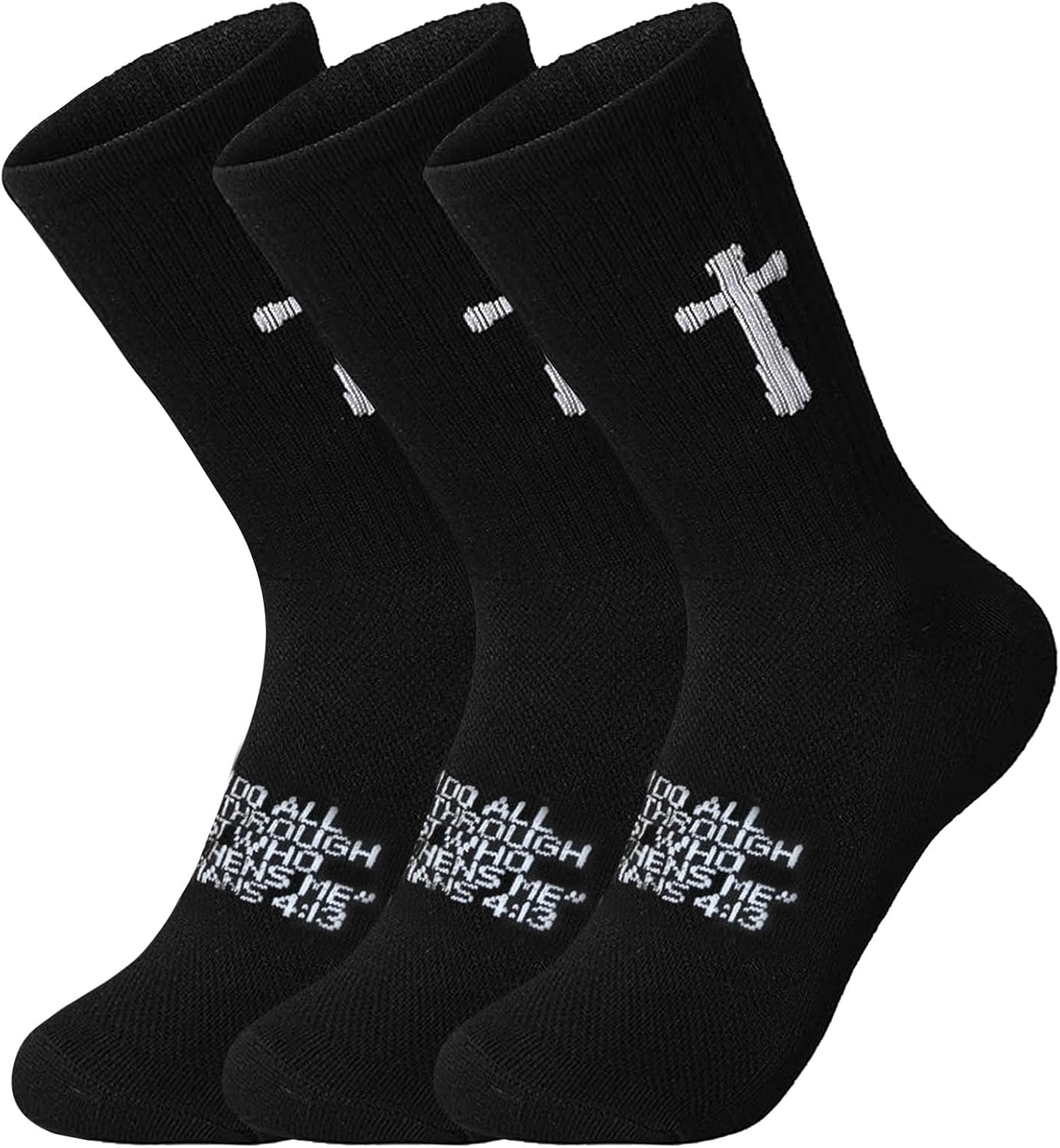 3 Pairs Christian Socks Prayer Socks Birthday Gifts for Dad,Men Husband Grandpa Women Idea Fathers Day Christmas