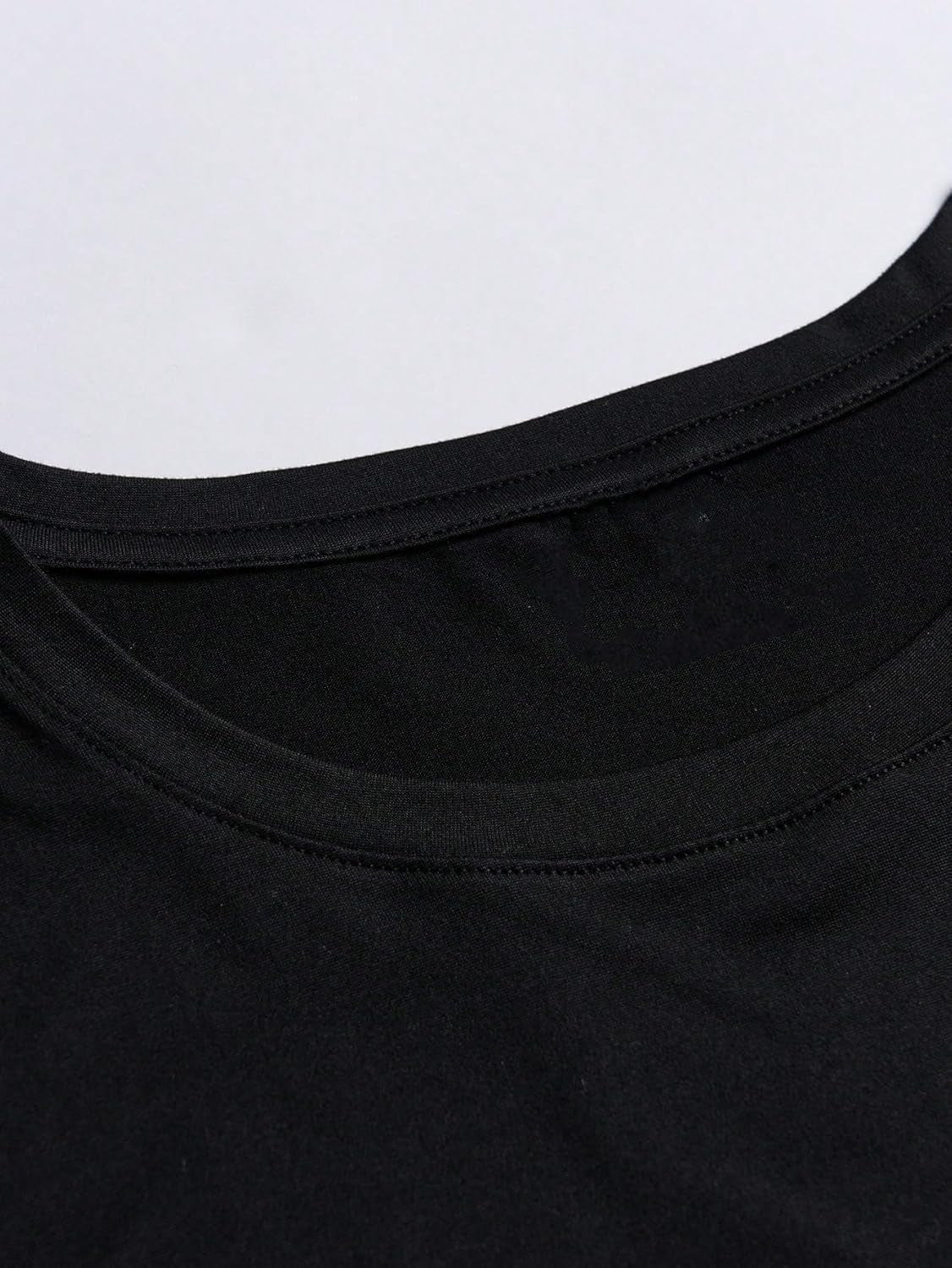 Men'S Cross Print Short Sleeve T Shirt Crewneck Tee Shirts